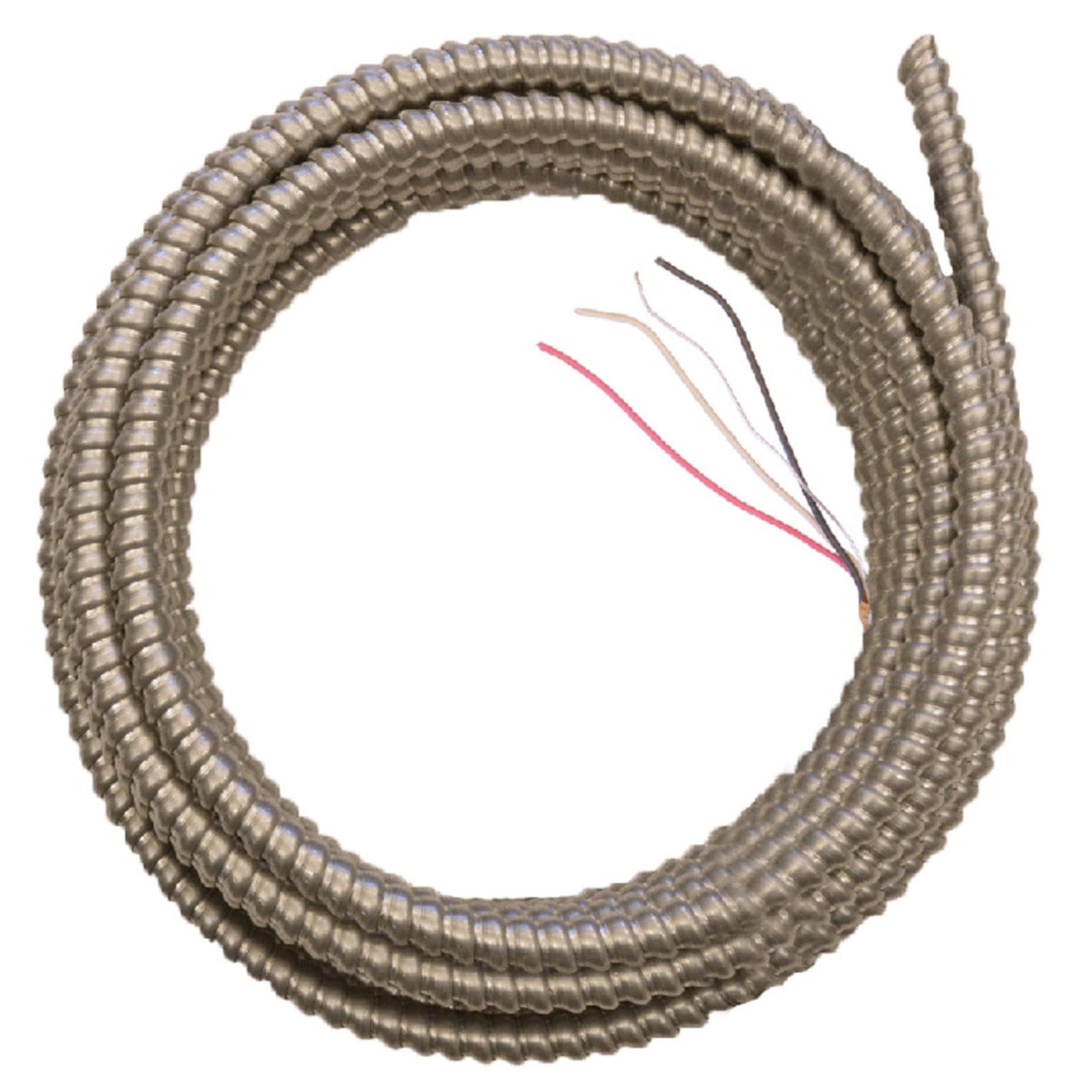 Woods 68582621 25 ft. 14-3 Solid CU Armorlite Metal-Clad Cable